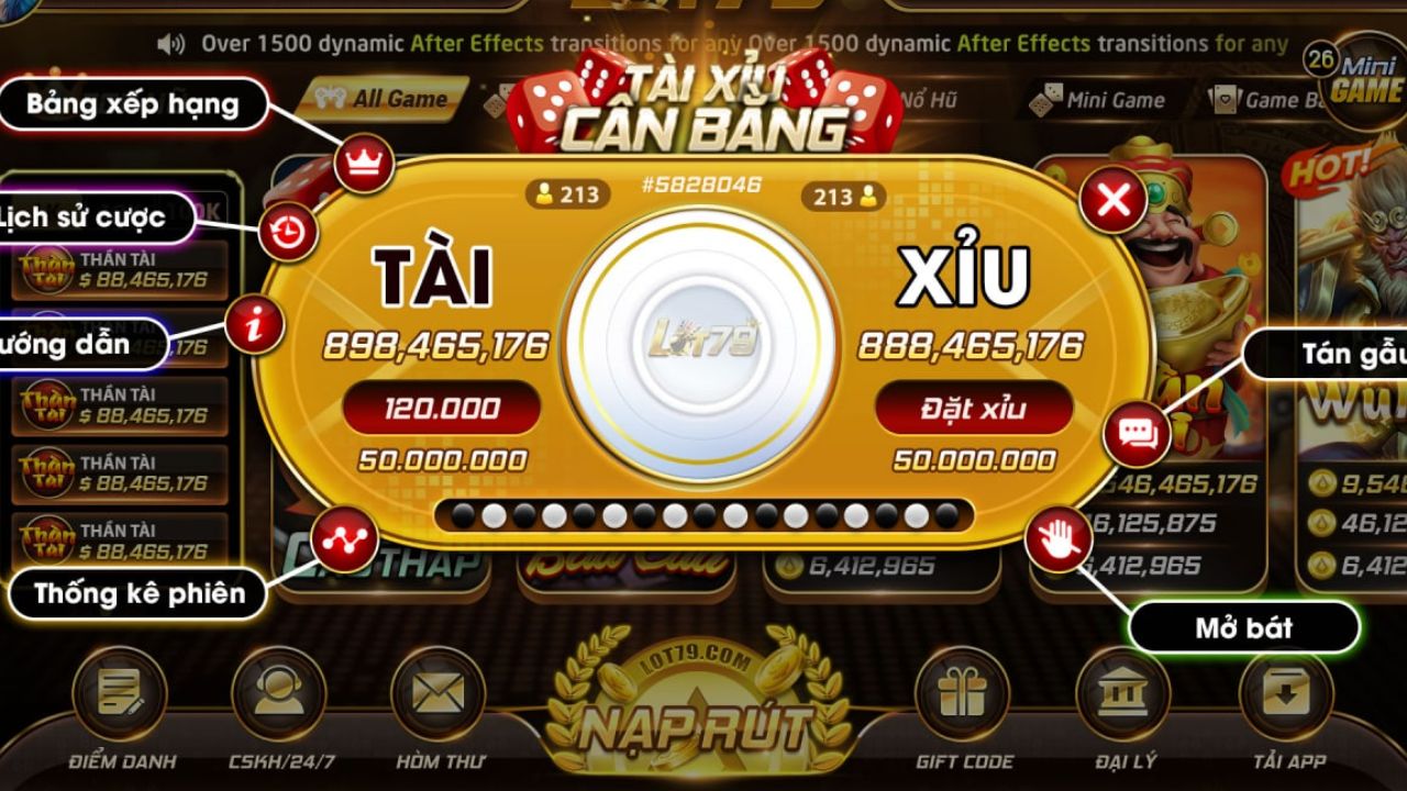 Khái niệm tài xỉu cân bảng là gì?