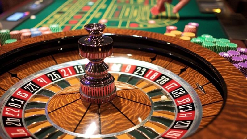 Bàn chơi Roulette được thiết kế đặc biệt